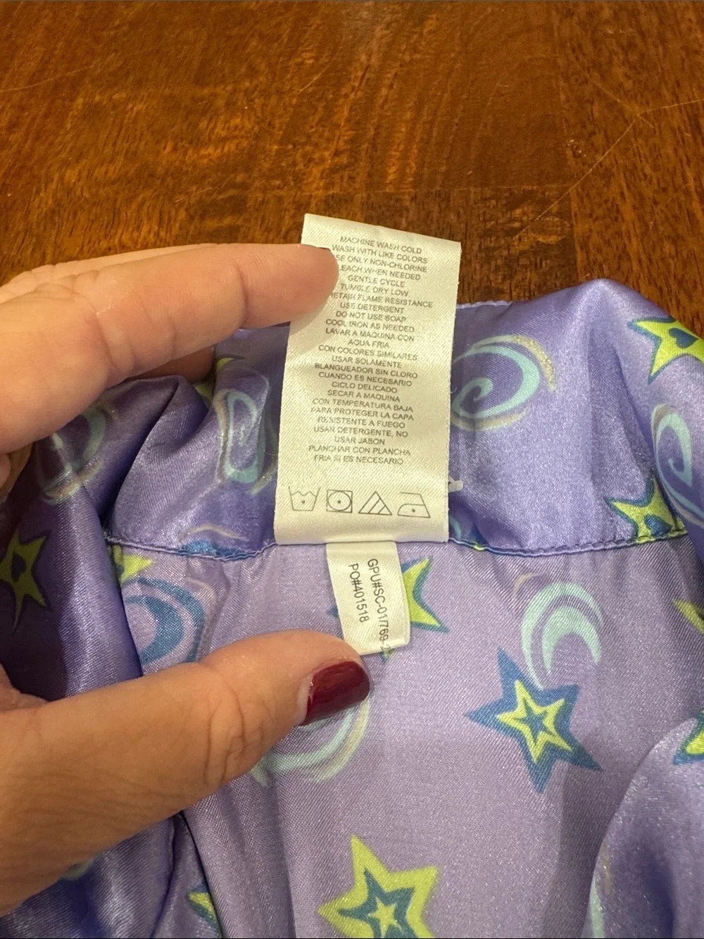 Y2K Xhilaration Kids Purple Star & Moon Pajama Set size L 12